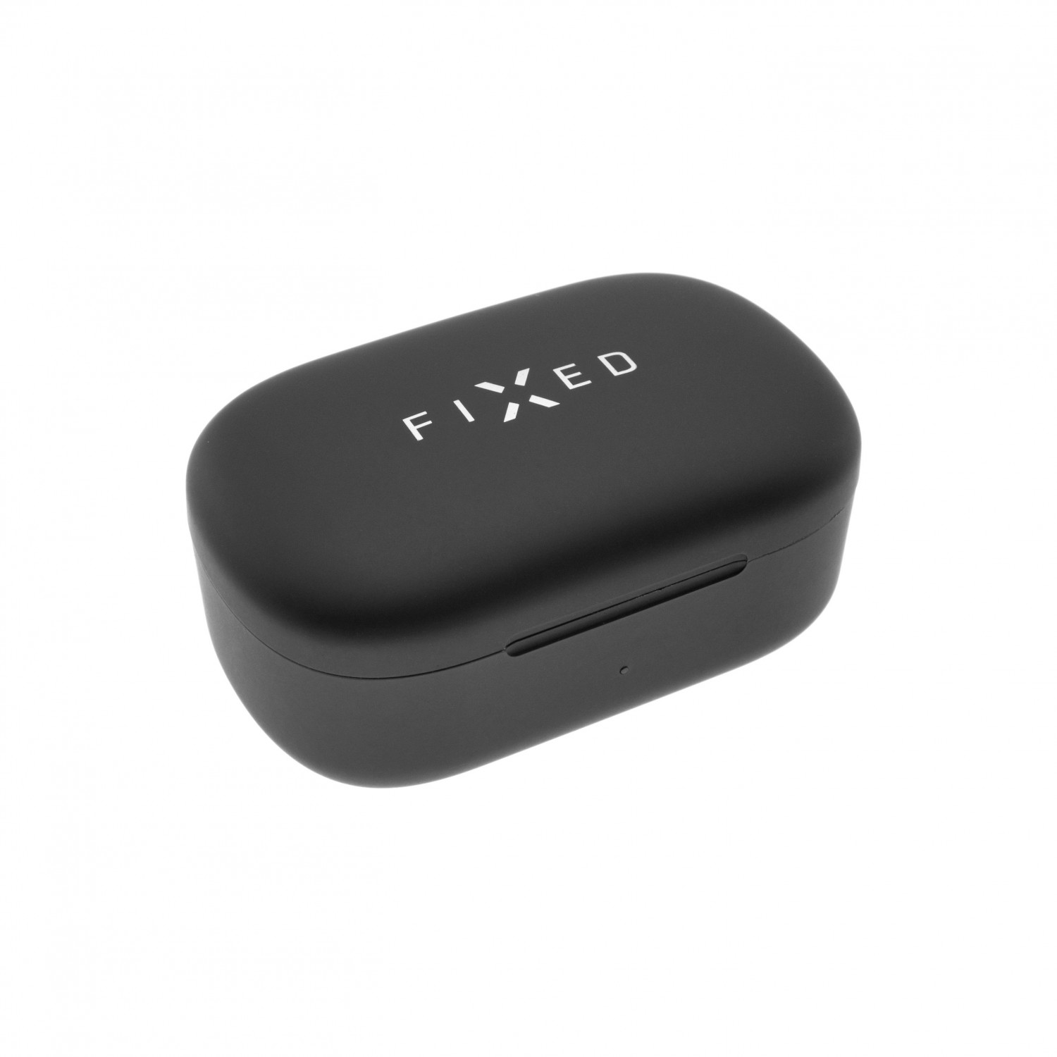 TWS sluchátka FIXED Boom HD s bezdrátovým nabíjením, černá