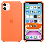 Ochranný kryt Silicone Case pro Apple iPhone 11 Pro Max, oranžová