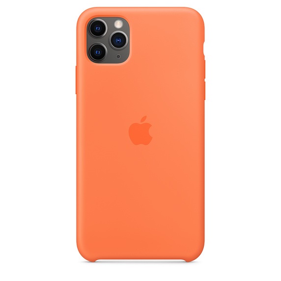 Ochranný kryt Silicone Case pro Apple iPhone 11 Pro Max, oranžová