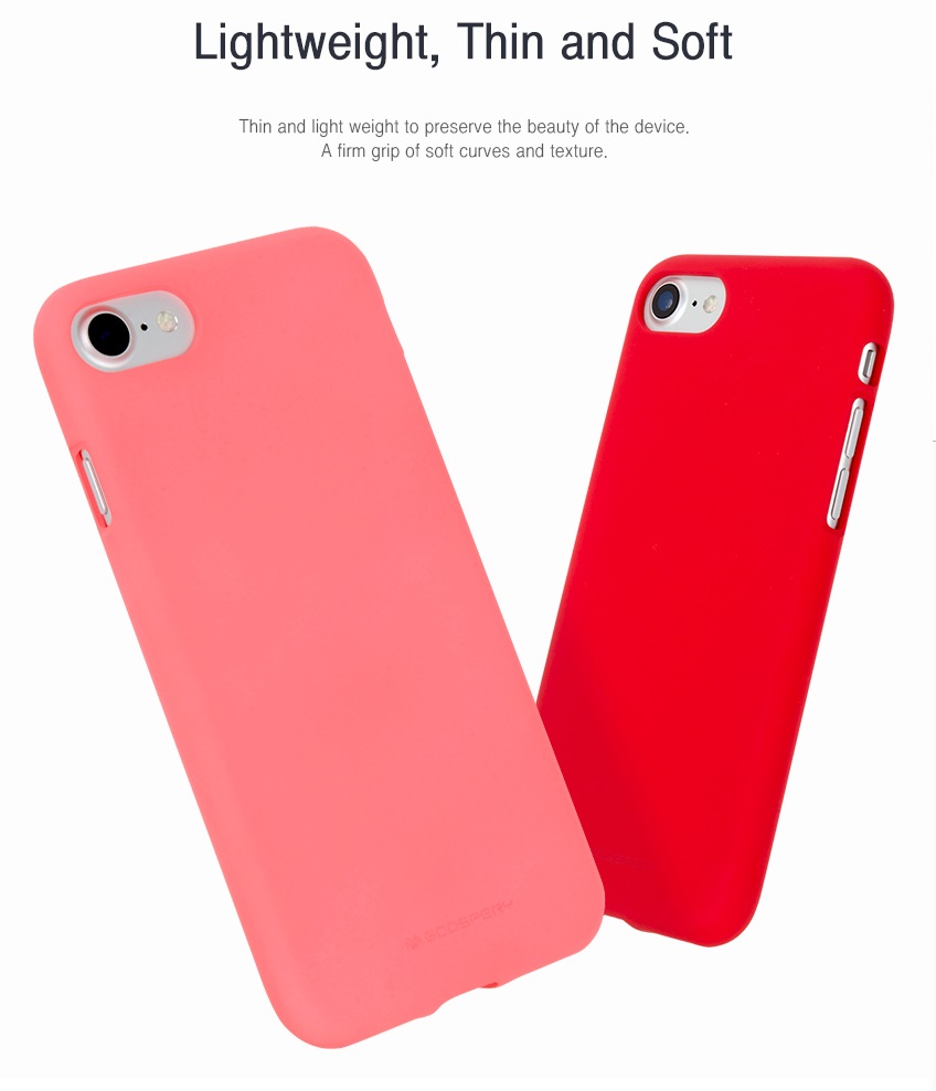 Pouzdro Mercury Soft Feeling pro Xiaomi Redmi Note 8T, červená