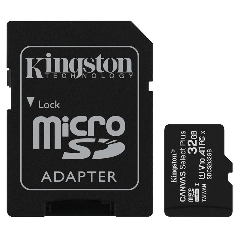 Levně Paměťová karta Kingston Micro 32GB Class 10 UHS-I s adaptérem SD2