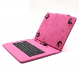 C-TECH univerzální pouzdro s klávesnicí 9.7-10.1" pink