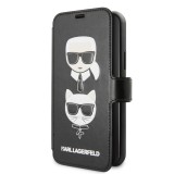 Karl Lagerfeld Cardslots flipové pouzdro, obal, kryt KLFLBKSN61FKICKC Apple iPhone 11 black 