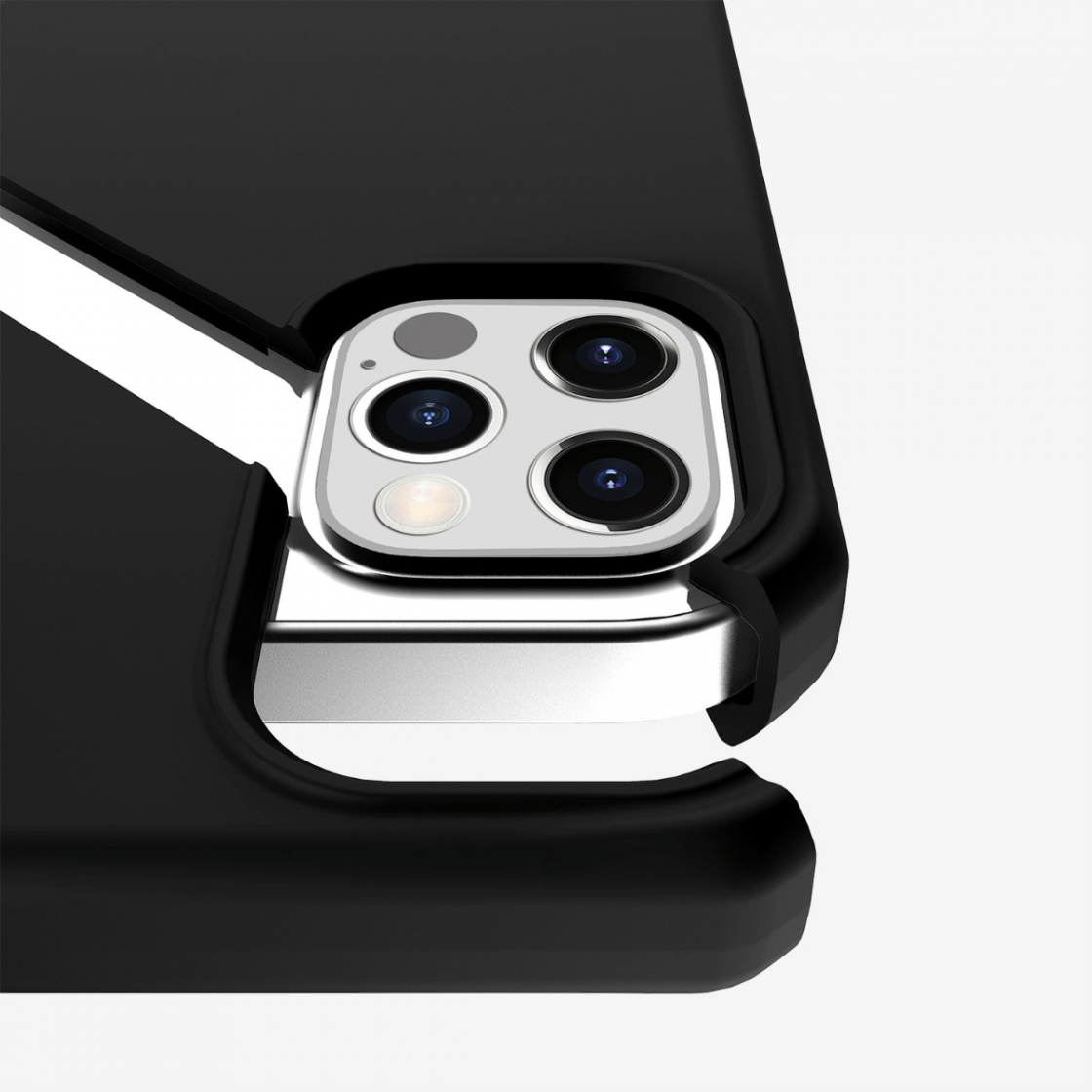 Odolné pouzdro ITSKINS Hybrid Silk 3m pro Apple iPhone 12 Pro Max, černá