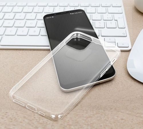 Levně Silikonové pouzdro Forcell AntiBacterial pro Samsung Galaxy M21, transparentní