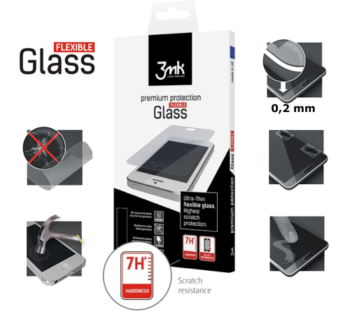 Tvrzené sklo 3mk FlexibleGlass pro Apple iPhone SE