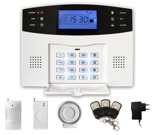 iGET SECURITY M2B - Domácí alarm, GSM, 1x pohybové čidlo, 1x dveřní čidlo, 3x dálkový ovladač, 1x vnitřní siréna