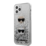 Karl Lagerfeld Liquid Glitter 2 Heads kryt KLHCP12LKCGLSL Apple iPhone 12 Pro Max silver