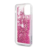 Karl Lagerfeld Liquid Glitter Charms kryt KLHCP12LROPI Apple iPhone 12 Pro Max pink