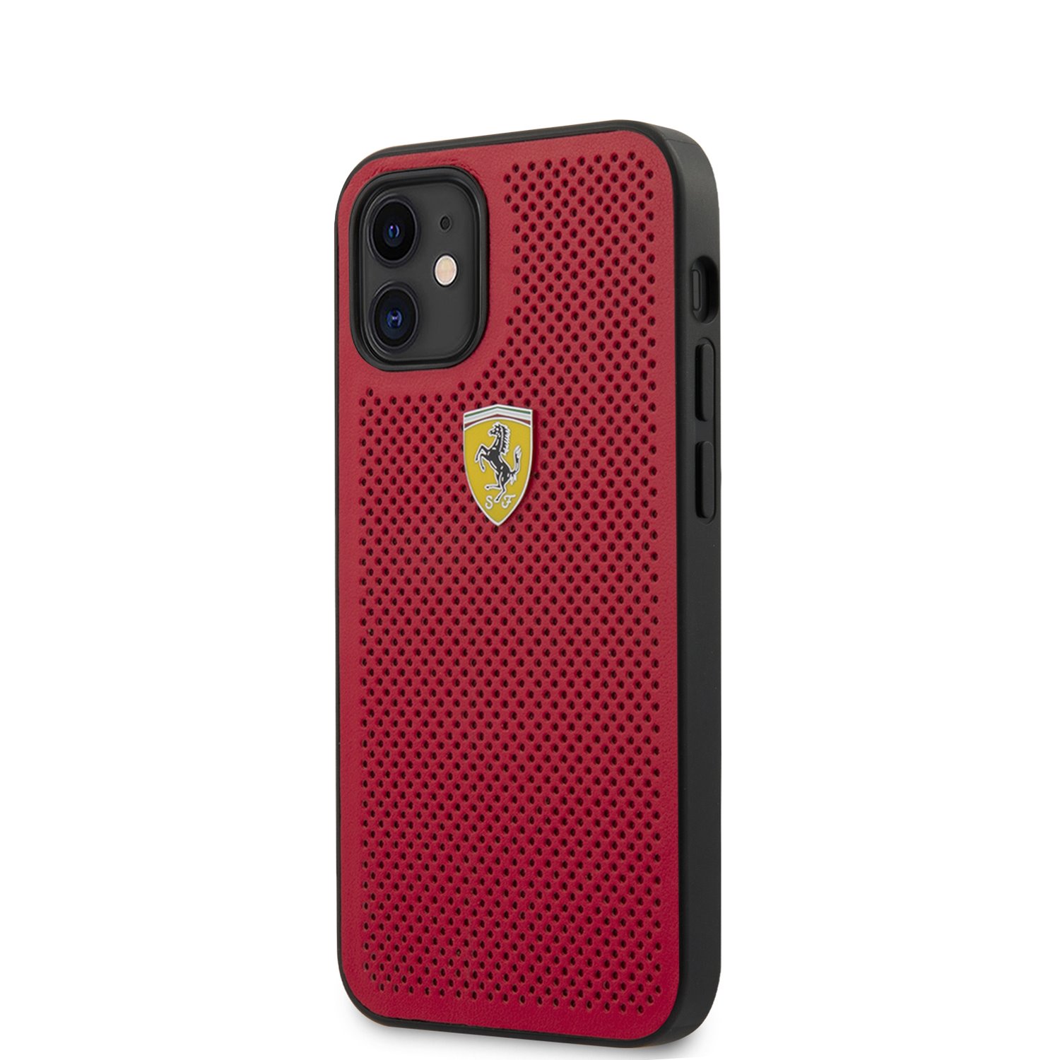 Ferrari On Track Perforated Zadní kryt FESPEHCP12MRE Apple iPhone 12/12 Pro red