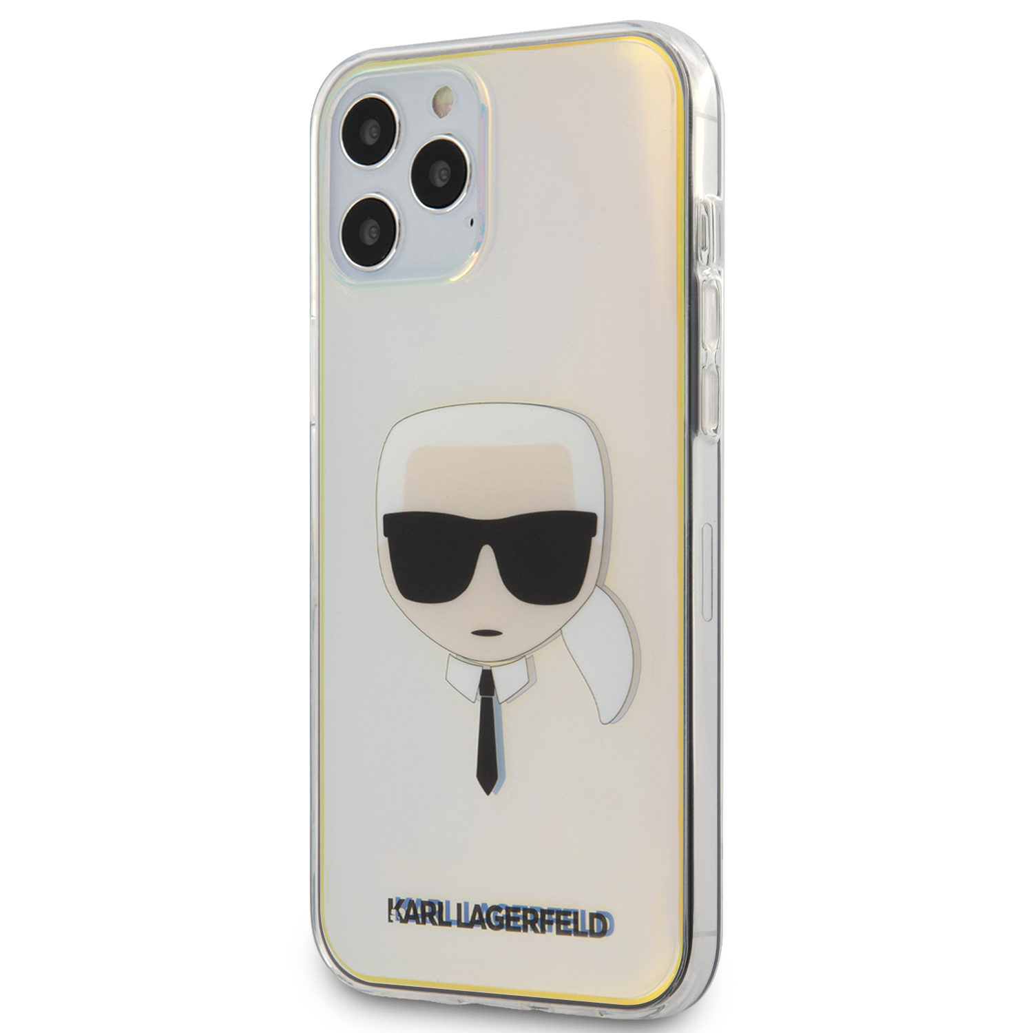Levně Karl Lagerfeld Head zadní kryt KLHCP12LPCKHML Apple iPhone 12 Pro Max iridescent