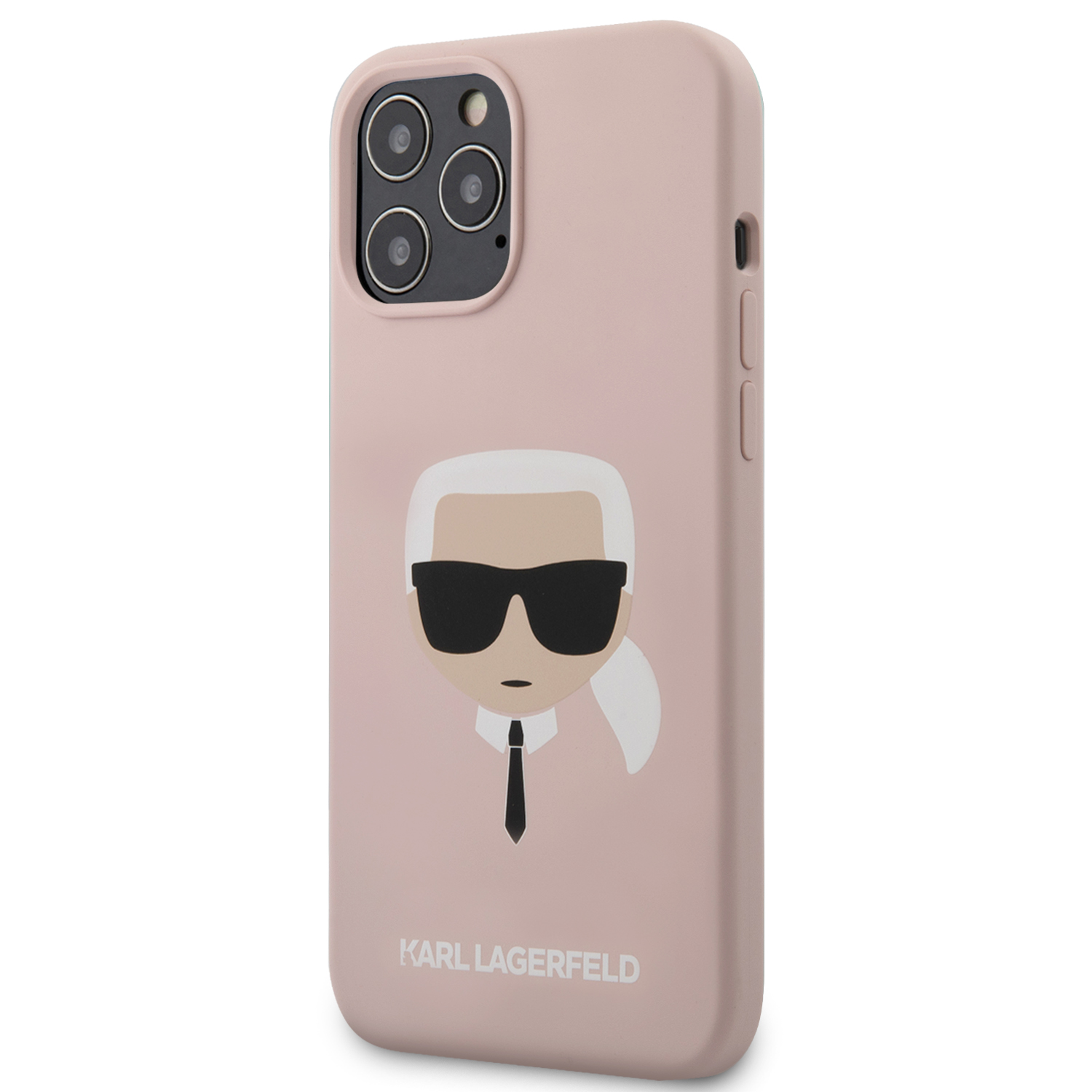 Karl Lagerfeld Head silikonový kryt KLHCP12LSLKHLP Apple iPhone 12 Pro Max light pink