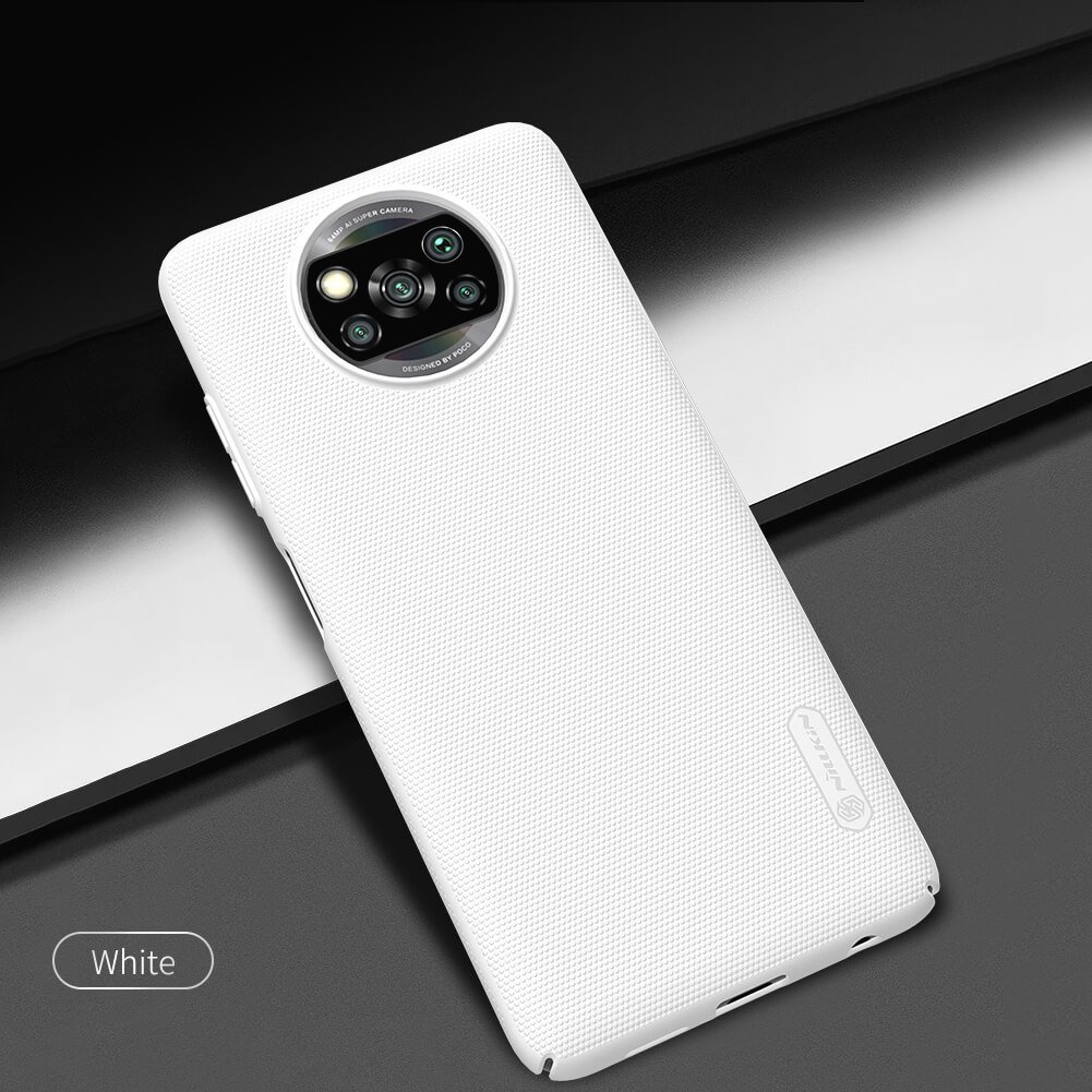 Zadní kryt Nillkin Super Frosted pro Xiaomi Poco X3, bílá
