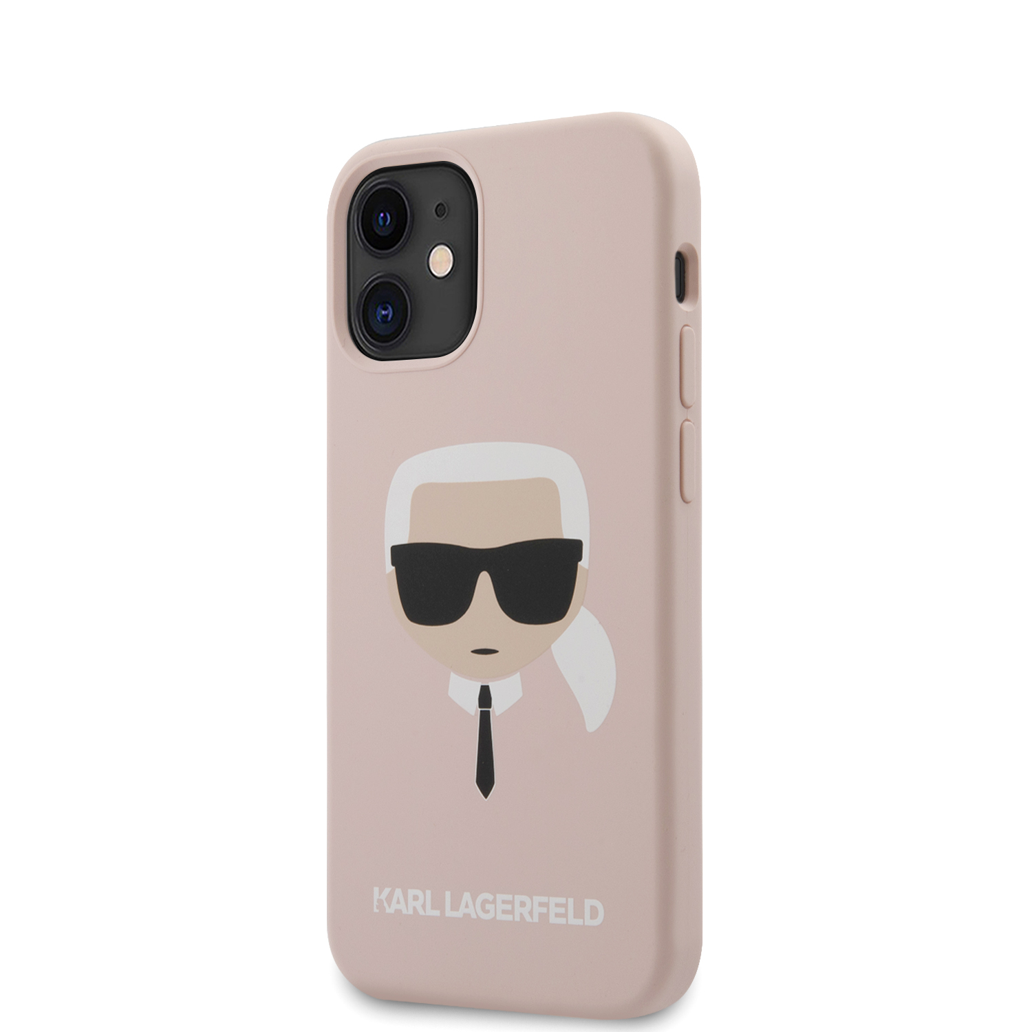 Karl Lagerfeld Head silikonový kryt KLHCP12SSLKHLP Apple iPhone 12 mini light pink