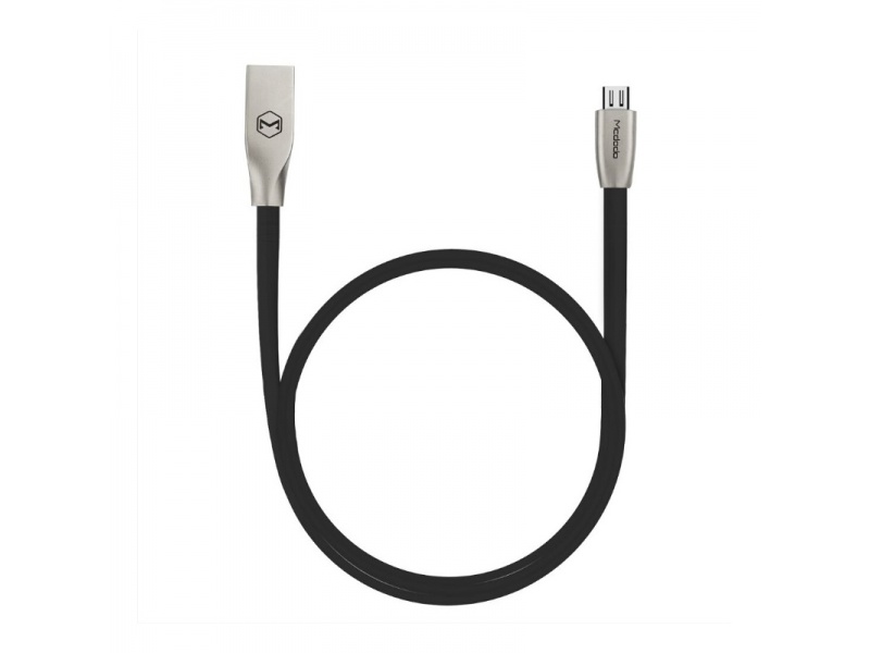 Datový kabel Mcdodo Zinc Alloy Series Micro USB Cable, 1,5m, černá