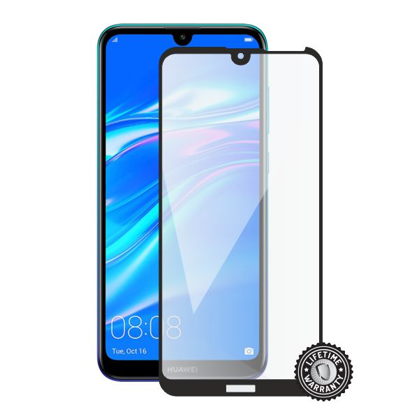 Ochranné sklo Screenshield pro Huawei Y7 (2019), (full COVER black)