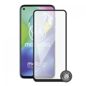 Ochranné sklo Screenshield pro Mototorola Moto G8, (full COVER black)