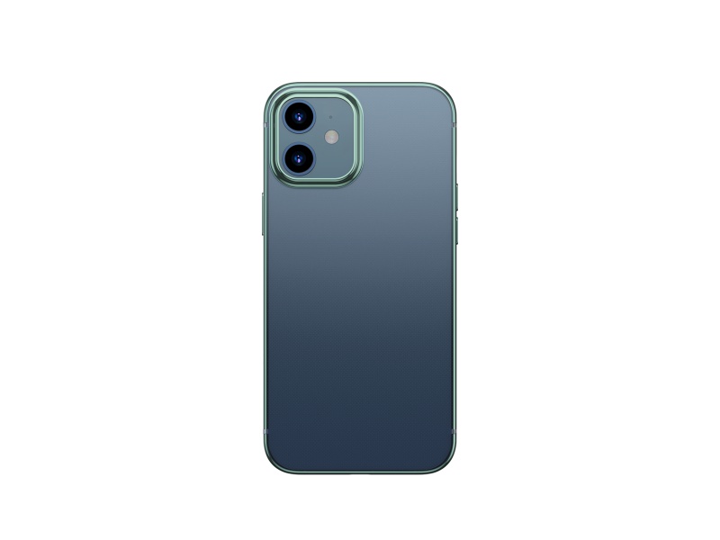 Ochranné pouzdro Baseus Shining Case Anti-fall pro Apple iPhone 12 Mini, transparentní zelená
