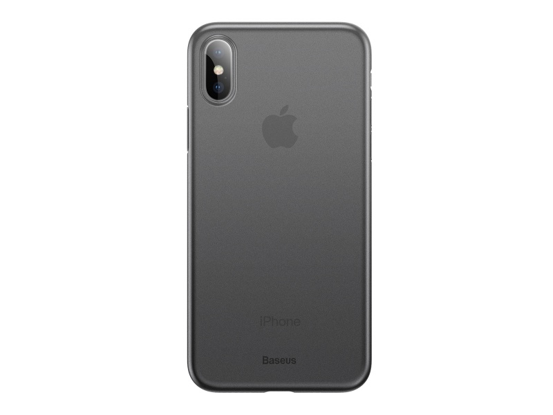 Baseus Wing silikonový kryt, pouzdro, obal Apple iPhone XS Max transparent grey