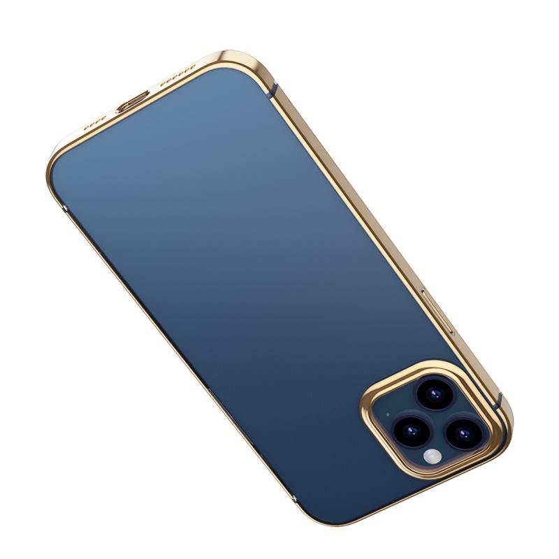 Ochranné pouzdro Baseus Shining Case Anti-fall pro Apple iPhone 12 Pro Max, transparentní zlatá