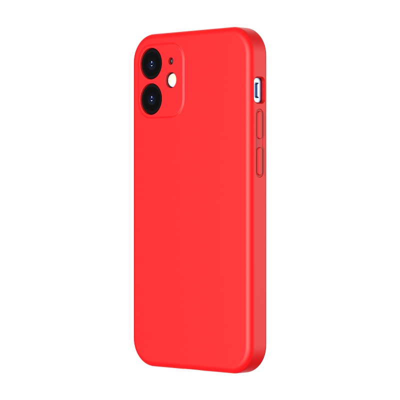Silikonové pouzdro Baseus Liquid Silica Gel Protective Case pro Apple iPhone 12 Mini, červená