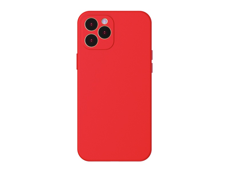 Silikonové pouzdro Baseus Liquid Silica Gel Protective Case pro Apple iPhone 12 Pro, červená