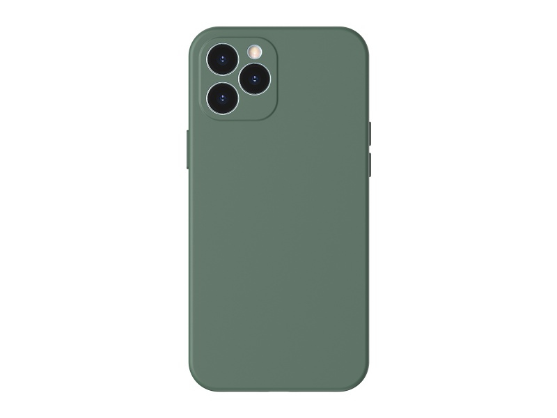 Silikonové pouzdro Baseus Liquid Silica Gel Protective Case pro Apple iPhone 12 Pro Max, zelená