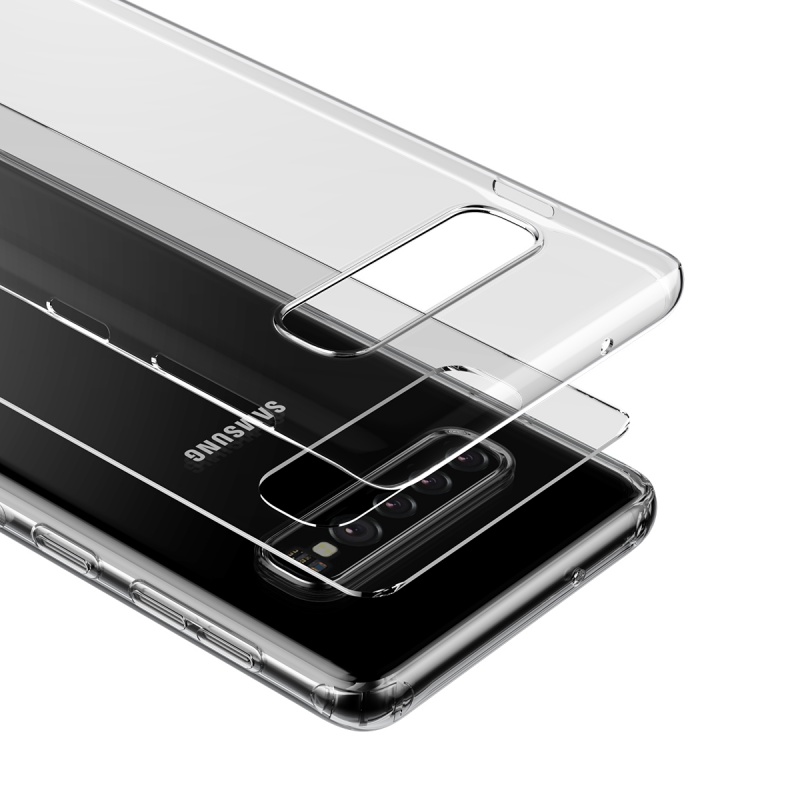 Silikonové pouzdro Baseus Simple Case pro Samsung Galaxy S10, transparentní