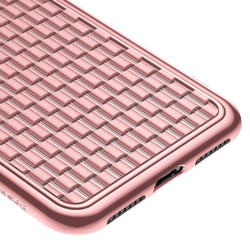 Silikonové pouzdro Baseus BV Case 2nd generation pro Apple iPhone X/XS, růžová