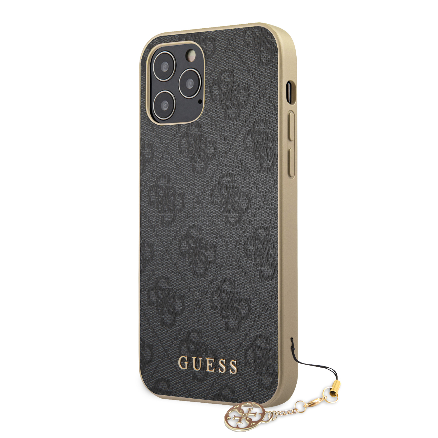Guess 4G Charms zadní kryt GUHCP12MGF4GGR Apple iPhone 12/12 Pro grey