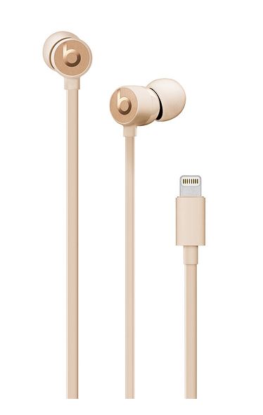 Sluchátka urBeats3 Earphones Lightning, zlatá