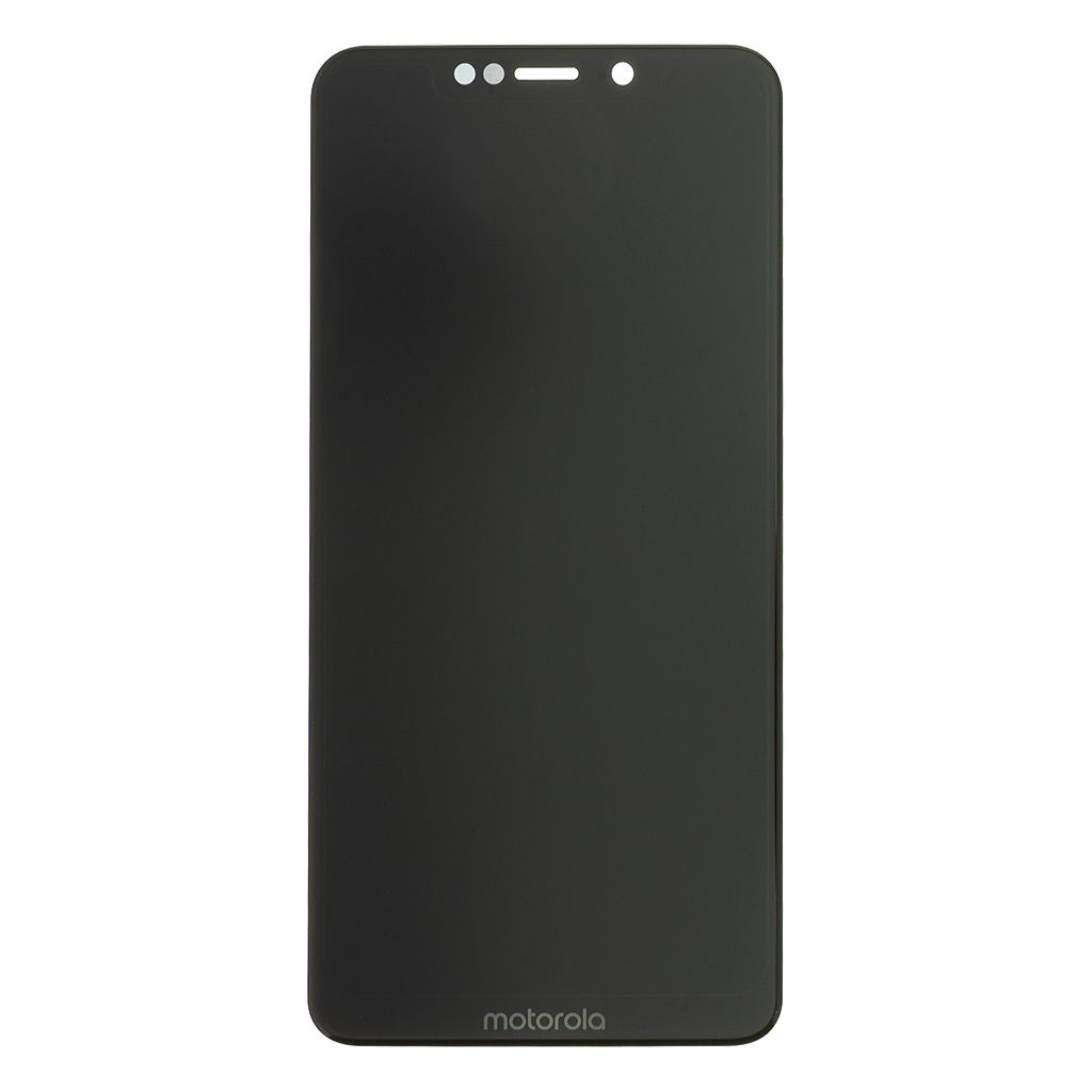 LCD + dotyk + přední  kryt pro Motorola G7 Power, black (Service Pack)
