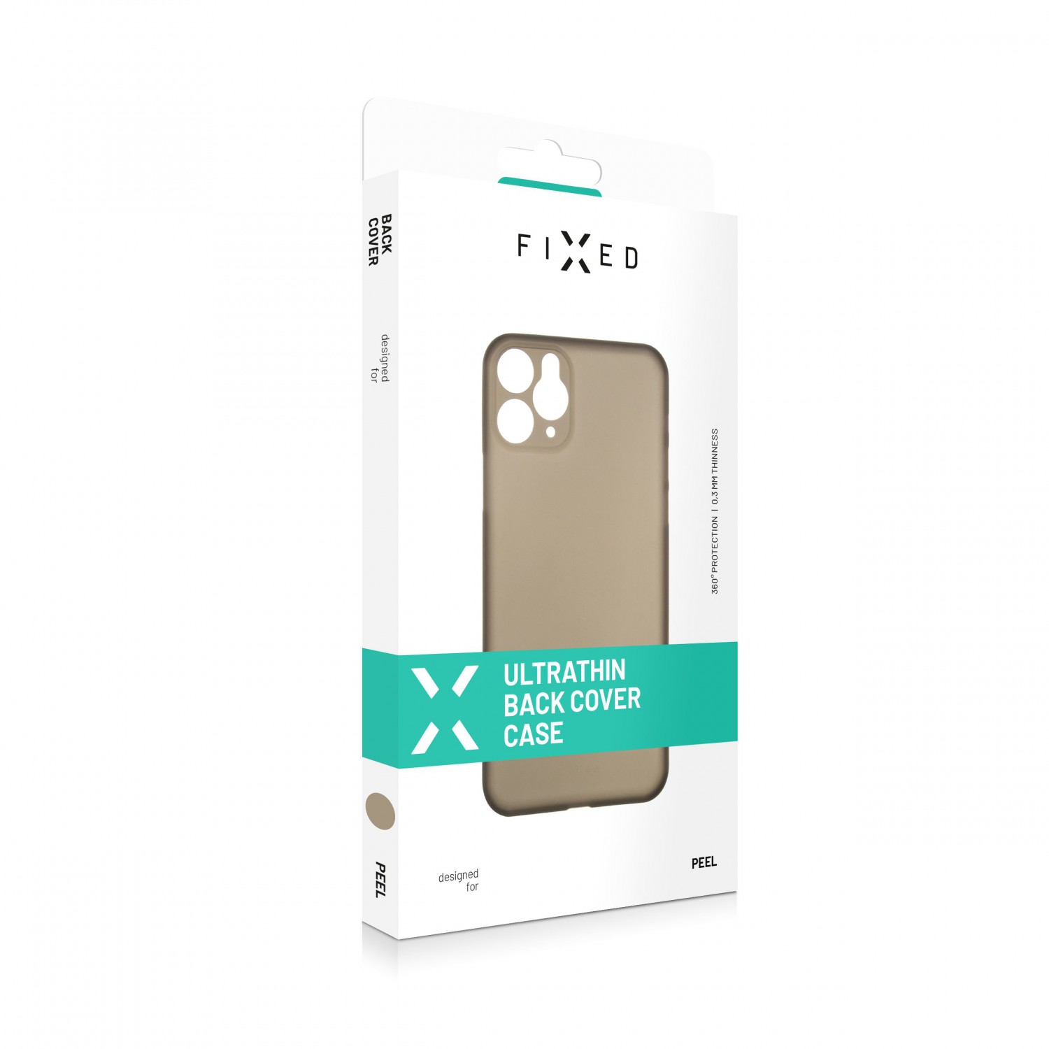 FIXED Peel Ultratenký kryt, pouzdro, obal Apple iPhone 12 mini kouřový