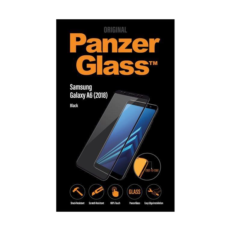 Ochranné sklo displeje PanzerGlass Edge to Edge pro Samsung Galaxy A6 2018, černá