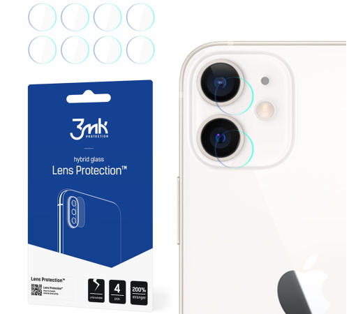 Hybridní sklo 3mk Lens ochrana kamery pro Apple iPhone 12 