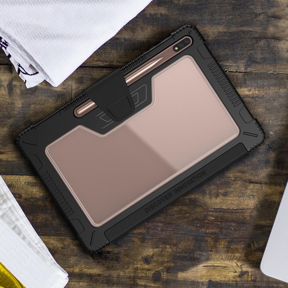 Nillkin Bumper Protective flipové pouzdro, obal, kryt Samsung Galaxy Tab S7+ black