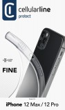 Cellularline Fine extratenký zadní kryt, pouzdro, obal Apple iPhone 12/12 Pro transparent