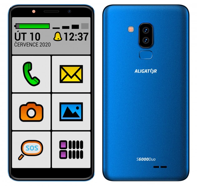 Aligator S6000 Senior Duo 1GB/16GB modrá
