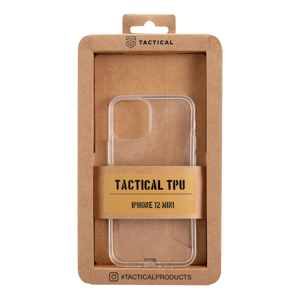Tactical silikonové pouzdro, obal, kryt Apple iPhone 12 mini transparent 