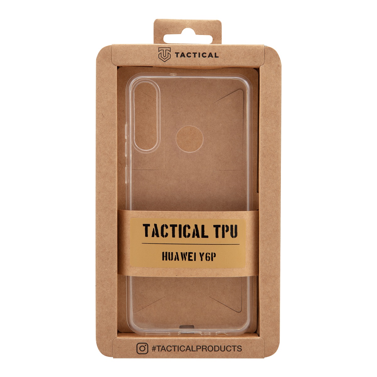 Tactical silikonové pouzdro, obal, kryt pro Huawei Y6p transparent