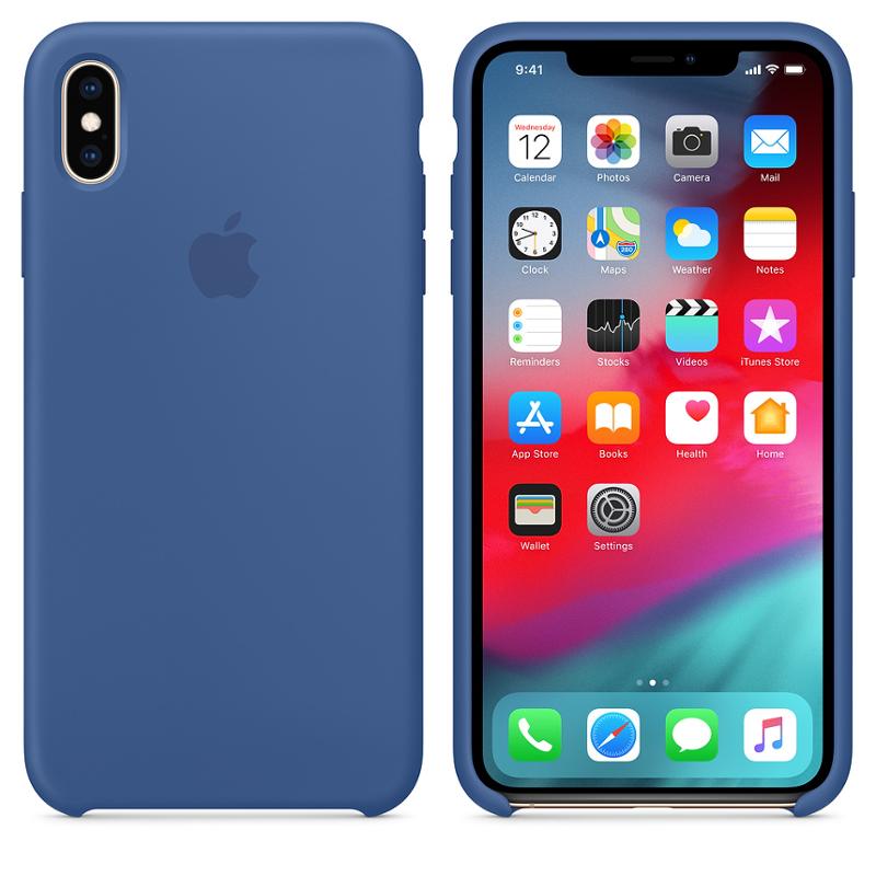 Originální silikonový kryt MVF62ZM/A Apple iPhone XS Max delft blue