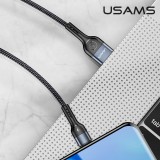 Datový kabel Type-C USAMS US-SJ449 U55 opletený 1m black