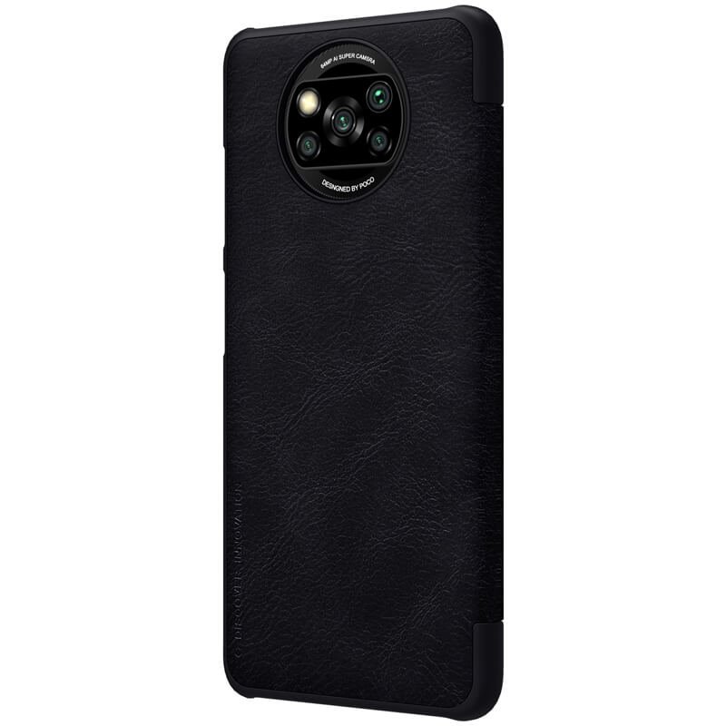 Nillkin Qin flipové pouzdro, obal, kryt pro Xiaomi Poco X3 NFC black
