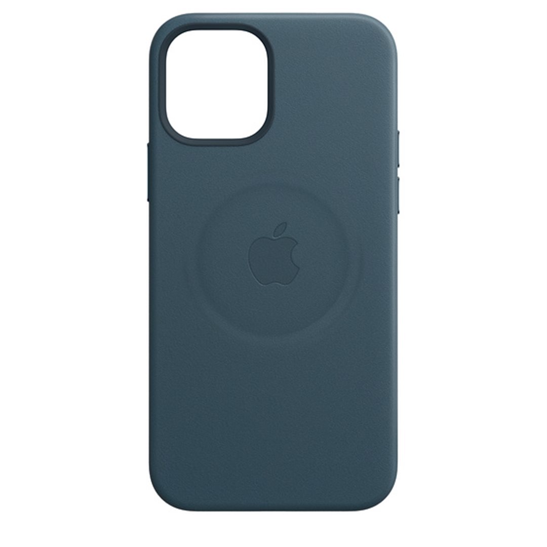 Apple kožený kryt, pouzdro, obal s MagSafe Apple iPhone 12/12 Pro baltic blue