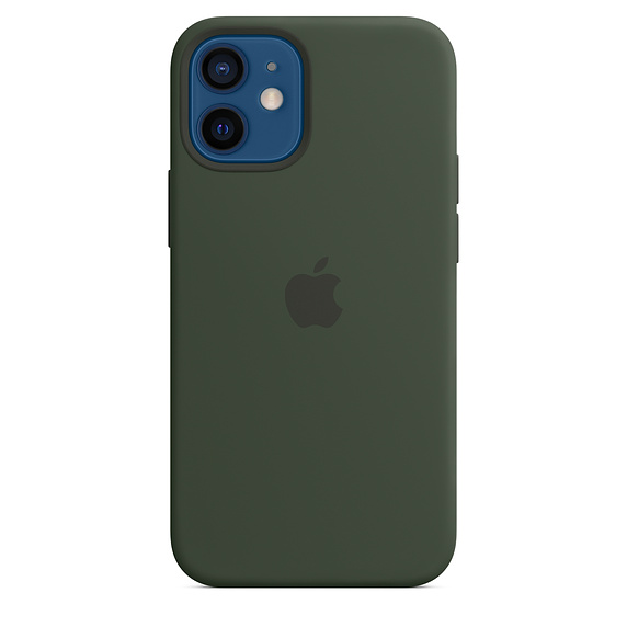 Levně Apple silikonový kryt s MagSafe Apple iPhone 12 mini cyprus green