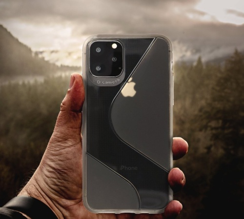 Kryt ochranný Forcell S-CASE pro Apple iPhone SE 2020 , tmavý