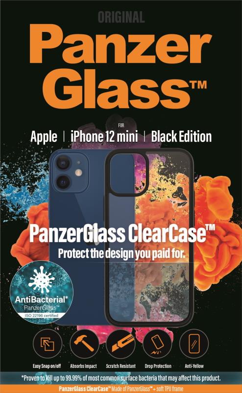 Ochranný kryt PanzerGlass ClearCase pro Apple iPhone 12 mini, čirá