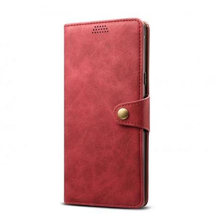 Flipové pouzdro Lenuo Leather pro Xiaomi Mi 10T Lite, červená