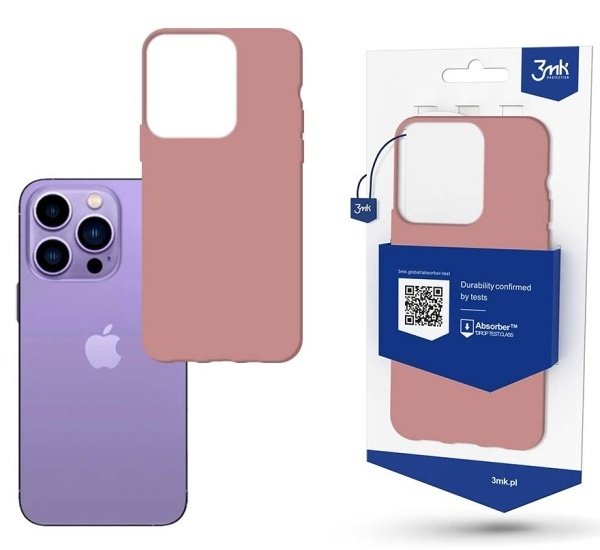 Ochranný kryt 3mk Matt Case pro Apple iPhone X/XS, růžová