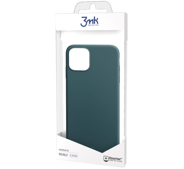 Ochranný kryt 3mk Matt Case pro Apple iPhone X/XS, tmavě zelená